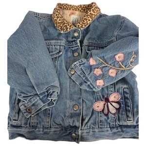 Baby Gap Vintage Denim Embroidered Denim Jacket 3T